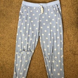 Comfy Lavender Joggers with Stars Medium
